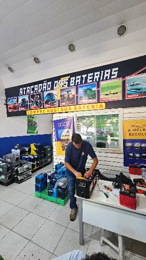 Baterias disponíveis na loja